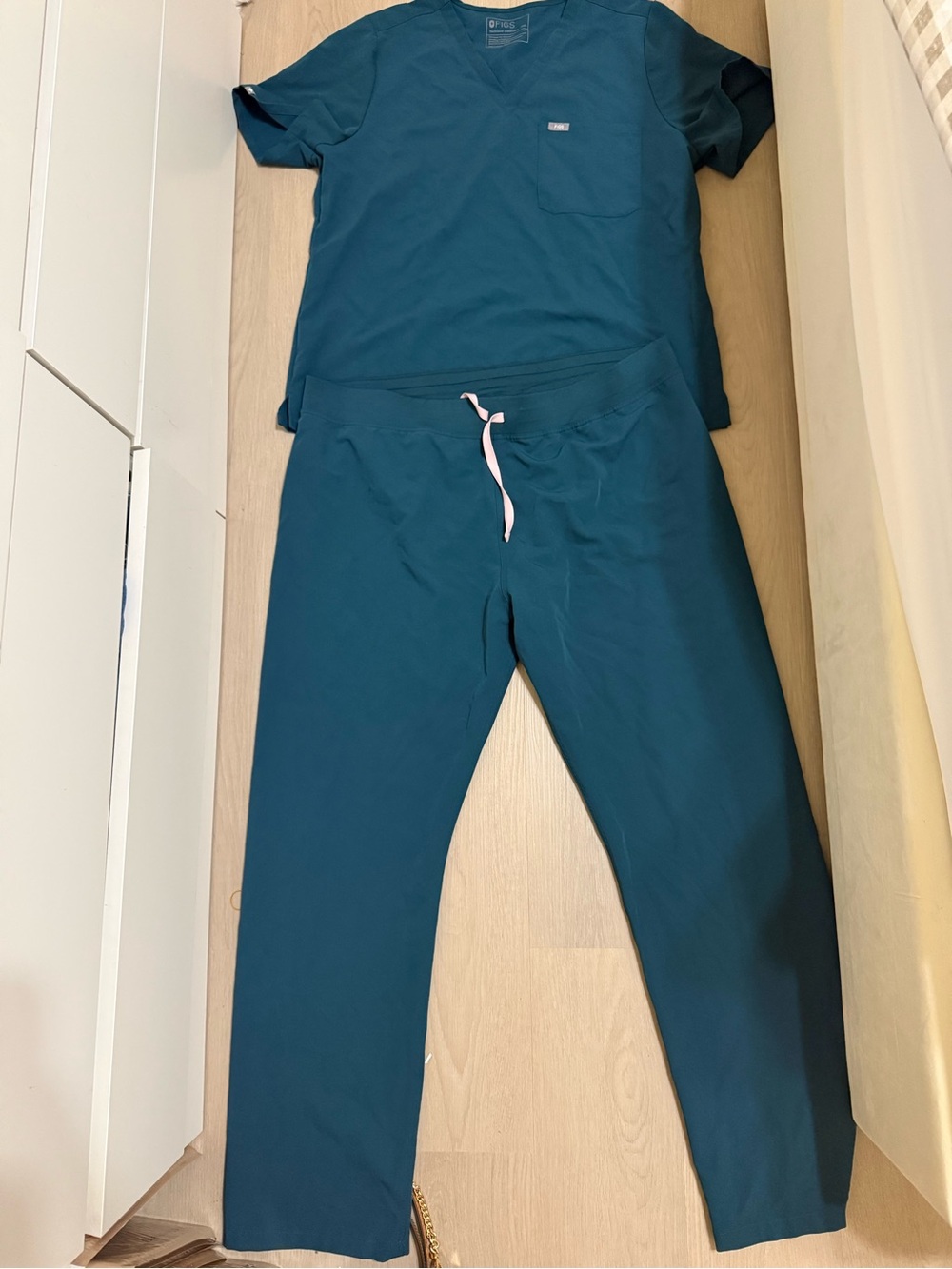 Figs carribean blue scrubs set size XXL
